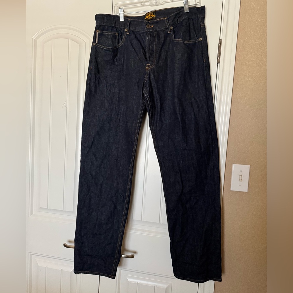 Brave Star Selvedge True Straight Denim jean size 38 - damaged